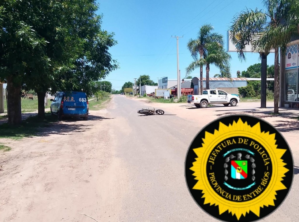 Un hombre mayor fue embestido por un motociclista y trasladado al Hospital Centenario