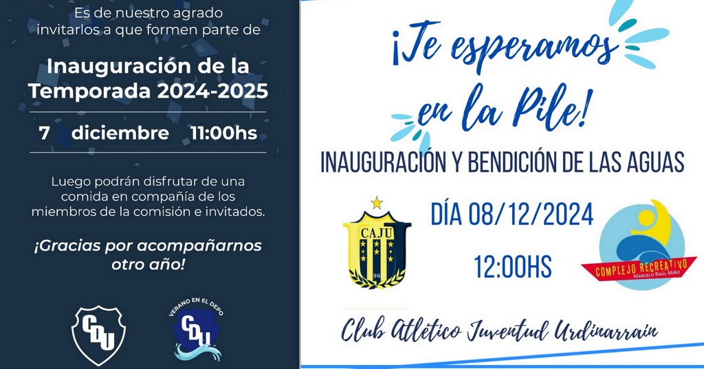 Club Deportivo y Juventud Urdinarrain inauguran la temporada de verano 2024-2025