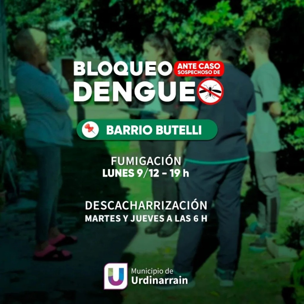 Dengue | Nuevo bloqueo sanitario ante caso sospechoso en la ciudad